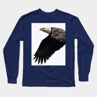 An Adult Bald Eagle In Flight Long Sleeve T-Shirt